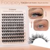 Focipeysa Wispy Lash Clusters Natural Clusters Lashes Wispy Individual Lashes