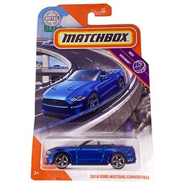Matchbox 2020 MBX Highway 54/100 - 2018 Ford Mustang Convertible (Blue)