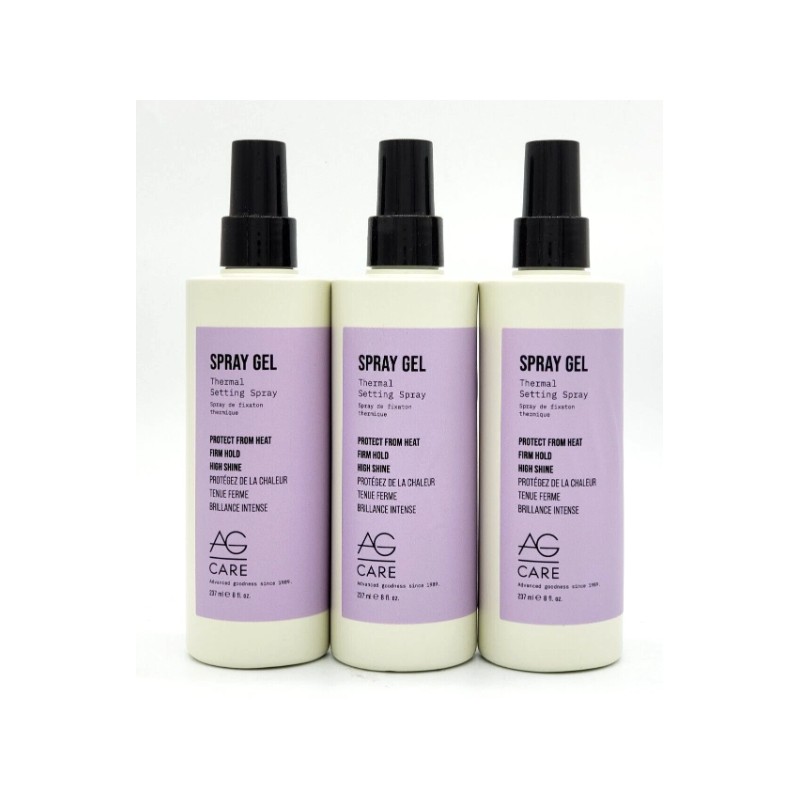 AG Care Curl Spray Gel Thermal Setting Spray 8 oz
