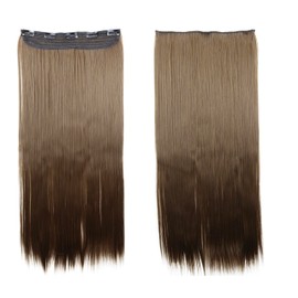 Prettyshop Clip-In Hair Extensions Straight 60 cm / 23.62 inches
