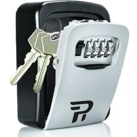 Key Lock Box for Outside - Realtor Lockbox for House Keys Outdoor - Combination Key Hiders to Hide a Key Safe Storage
