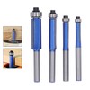 4 Pcs Flush Trim Router Bit 1/4 Shank Tungsten Steel