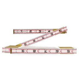 Lufkin 1066D 6' x 5/8" Engineer's Scale Wood Rule Red End