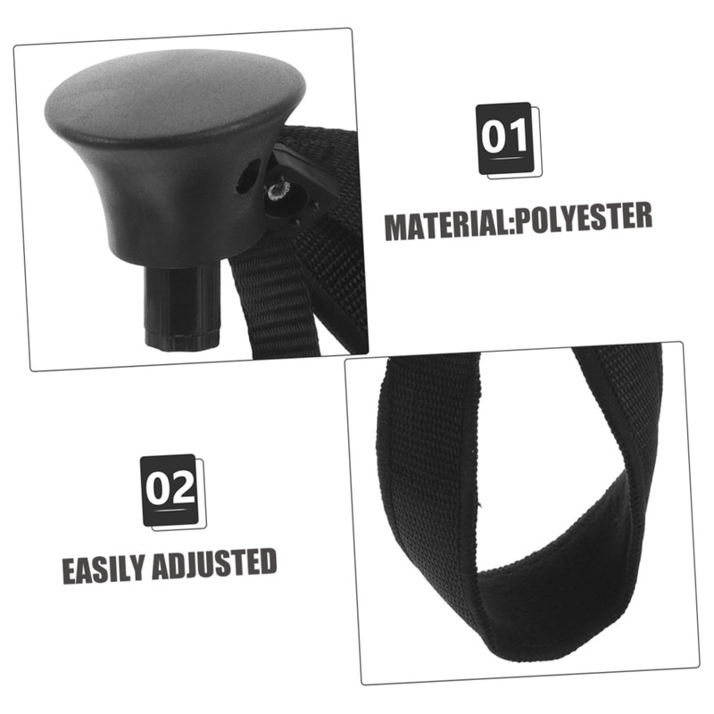 Kisangel 2pcs Adjustable Cane Wrist Strap with Antislip Grip for