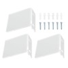 3PCS Clear Acrylic Display Rack Wall Mounted Floating Shelf for
