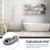 COOLHIYA Flexible Bathtub Drain Pipe Plastic Tub Drain Accessory for