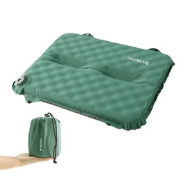 Bee Nesting Air Cushion, Camping Pillow, 2-Way Cushion & Air Pillow, Automatic Inflation, 2.0 inches (5 cm), Extra Thick, Urethane Inserted, Inflatable, 3-Layer Structure, Foldable, Compact, Sports