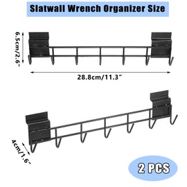 BSTKEY 2 Pcs Slatwall Wrench Organizers Slatwall Plier Holders Slatwall Hooks and Hangers Slatwall Accessories for Home Garage Shop Retail Storage Organizing Display