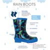 Hatley Boy's Rain Boot, Sharptooth Rex, 9 Little Kid