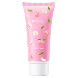 BIOAQUA Peach Cleanser Foam Amino Acid Clarifying Facial Skin Cleansing 100g / 3.53oz