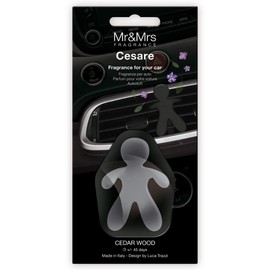 Black Cedar Wood Car Air Freshener