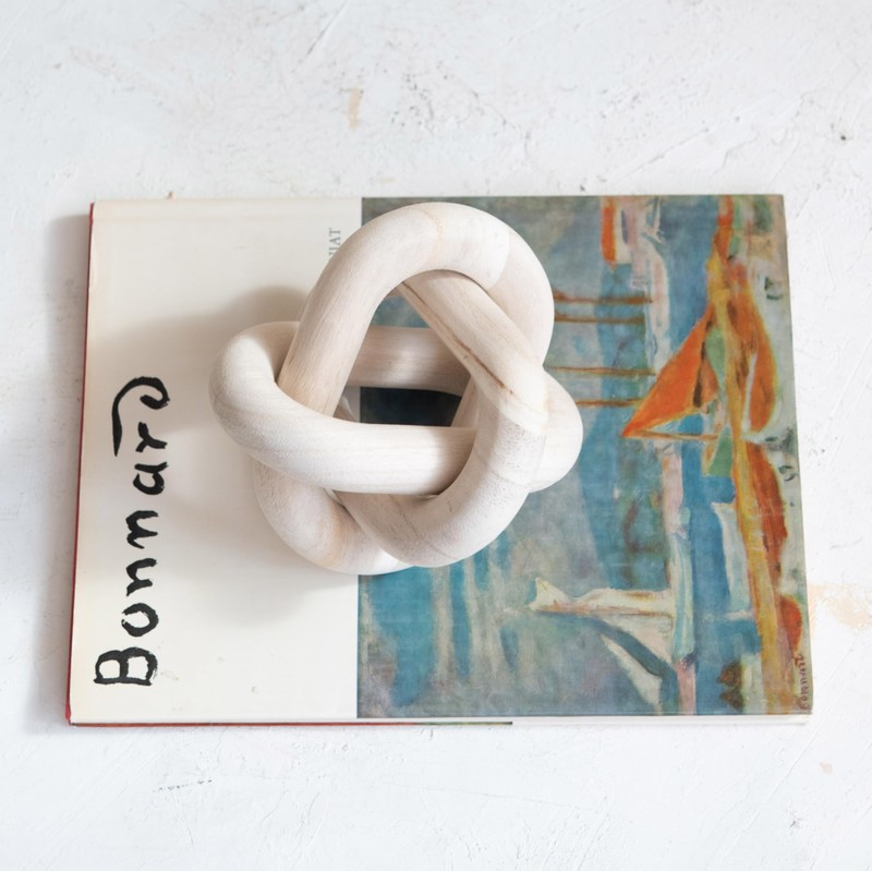 Bloomingville Rustic Pine Wood Chain Link Decor, Natural