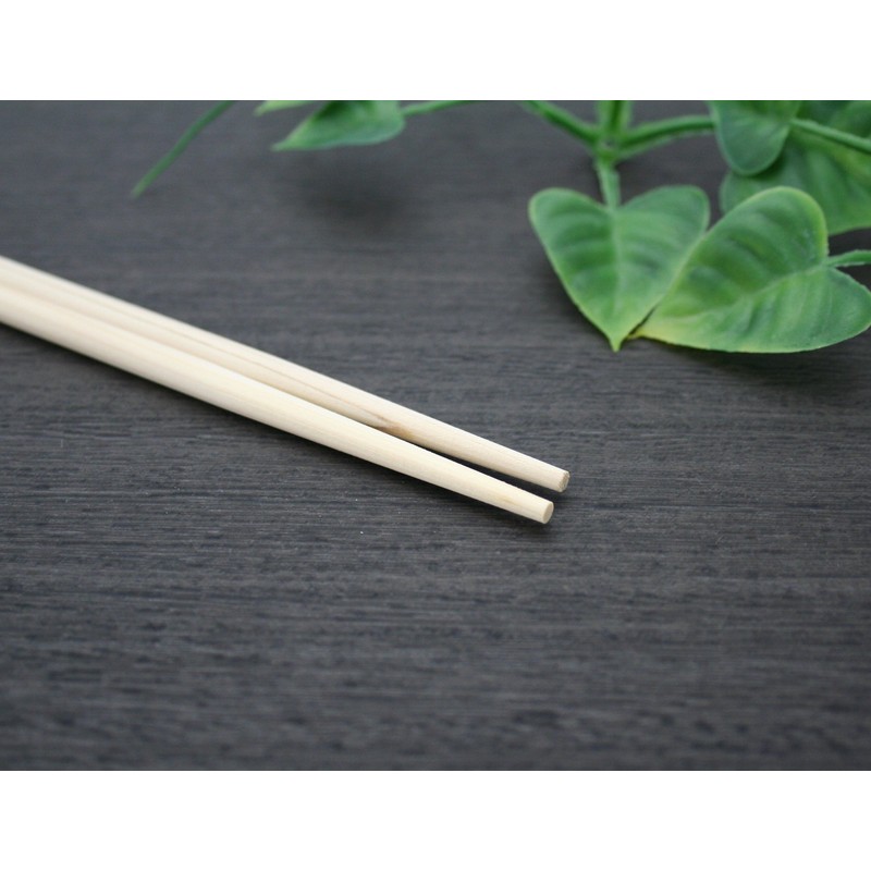 Yoshii Shoji YOS-014 Japanese Cypress Round Chopsticks, Double Mouth Split