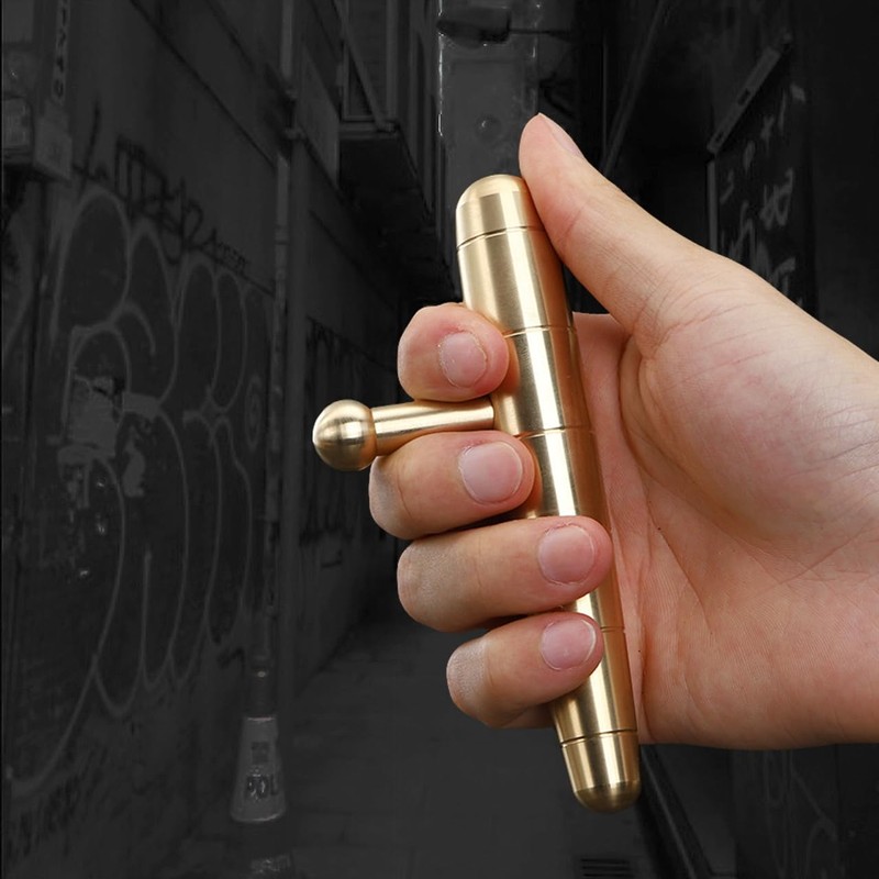 Frog Flag EDC Knuckle Keychain for Self-Defense, Crime Prevention, Escape,