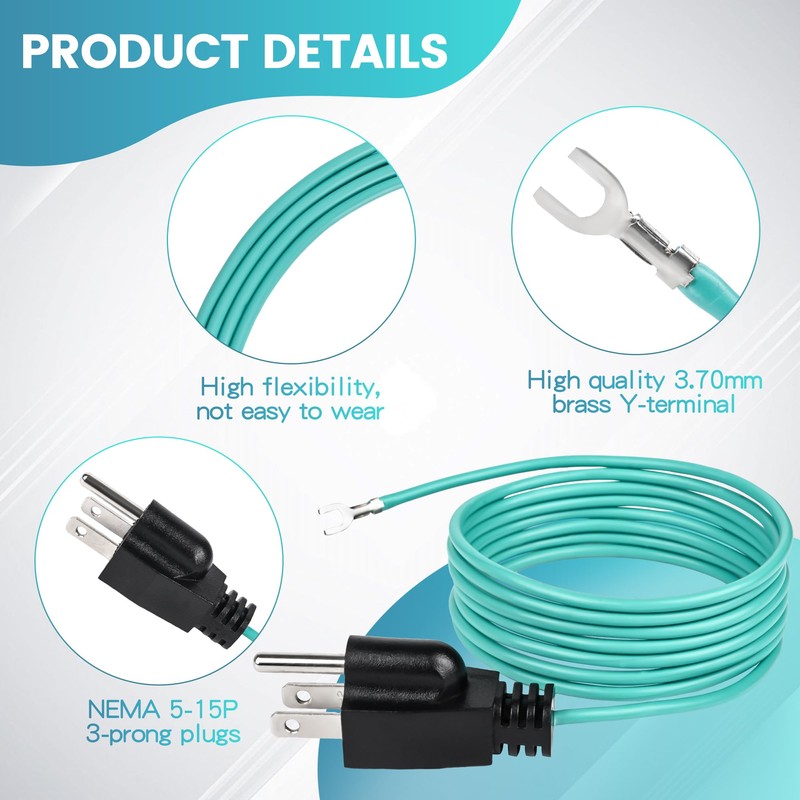 Zookpr Shielded Ethernet Patch Panel Bond & Ground Extension Cord