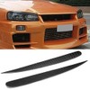 2pcs Carbon Fiber Headlight Eyebrow Eyelid Cover Fit for Honda
