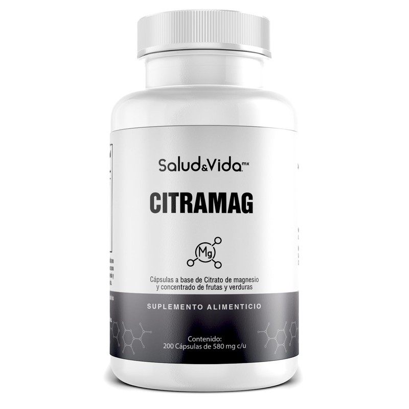 Citrato de Magnesio 500mg | Uno al día | 200