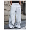 BEAUDRM Men's Y2k Graphic Baggy Sweatpants Drawstring Waist Straight Leg