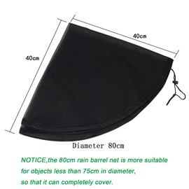 Rain Butt Net, Pack of 2 High-Quality Rain Butt Cover with Drawstring, 80 cm Adjustable Rain Butt Net, Weatherproof Mosquito Protection, Rain Butt Cover, Protective Net Rain Butt Protection Against