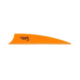 Bohning X3 Vane, 3", Neon Orange, 100pk