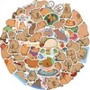 Capybara Stickers, Pack of 50, Kawaii Capybara Stickers, Children's Waterproof
