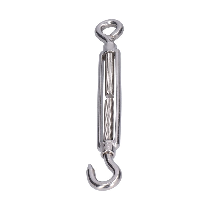 5Pcs Turnbuckle Hook and Eye Wire Rope Tension 304 Stainless
