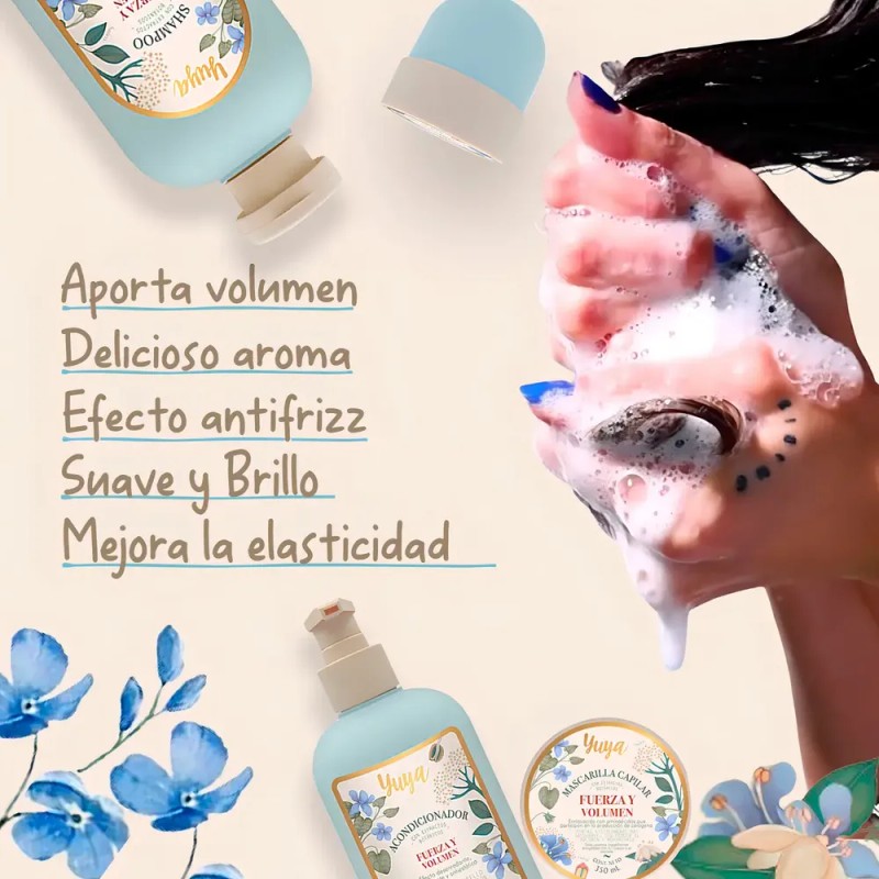 Kit Para Cabello Yuya Con Colágeno+biotina 100% Natural 3pz