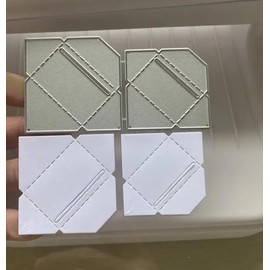 2Pcs/Set Envelopes Metal Die Cuts, Envelopes Metal Cutting Dies Cut Stencils Card Paper Craft DIY Template Metal Cutting Dies Album Embossing Paper Dies for Card Making Scrapbooking