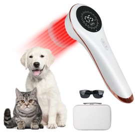 Handheld Home Cold Laser Therapy Device for Dogs and Pets, Vet Infrared Red Light Treament Machine with 808nm & 650n, LLLT Physiotherapy Equipment Portable, Animals Teddy Chihuahua Puppy Cat Horse