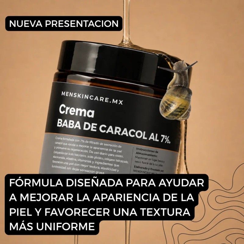 Crema Facial Baba De Caracol Menskincare 35+