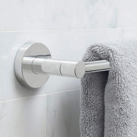 BH&G 18" or 24" Wall Mounted Bathroom Kitchen Hand Towel Bar Holder Hanger Rail, Chrome Polished