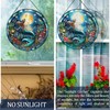 RIVEENY Mermaid Suncatcher Stained Glass, Stained Glass Window Hanging, Mermaid