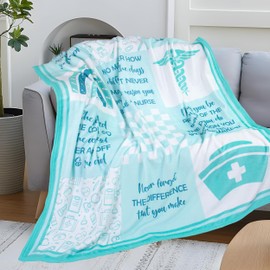 Ytisuein Nurse Gifts for Women Blanket Throw 50"x60" Nurses Week/Day Gifts RN Gifts for Nurses Practitioner Nursing School Graduate Birthday Appreciation Gifts