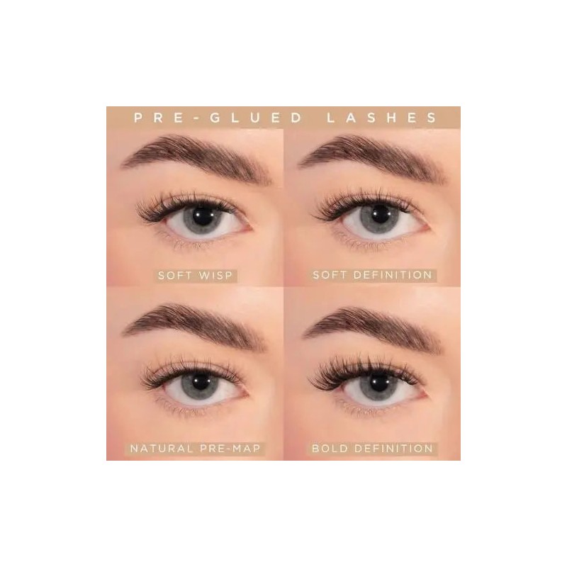 Lola's Lashes Press On Lashes Premapped Natural