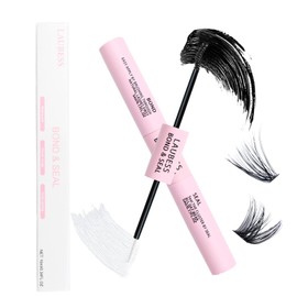 Lash Glue LAUBESS Lash Bond and Seal Eyelash Glue Lash Cluster Glue Cluster Lash Glue Eyelash Bond and Seal Waterproof 10ml DIY at Home Long Lasting 72H+