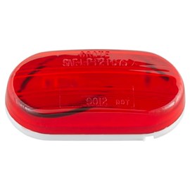 Grote 46702 Red Single-Bulb Oval Clearance Marker Light (Optic Lens)