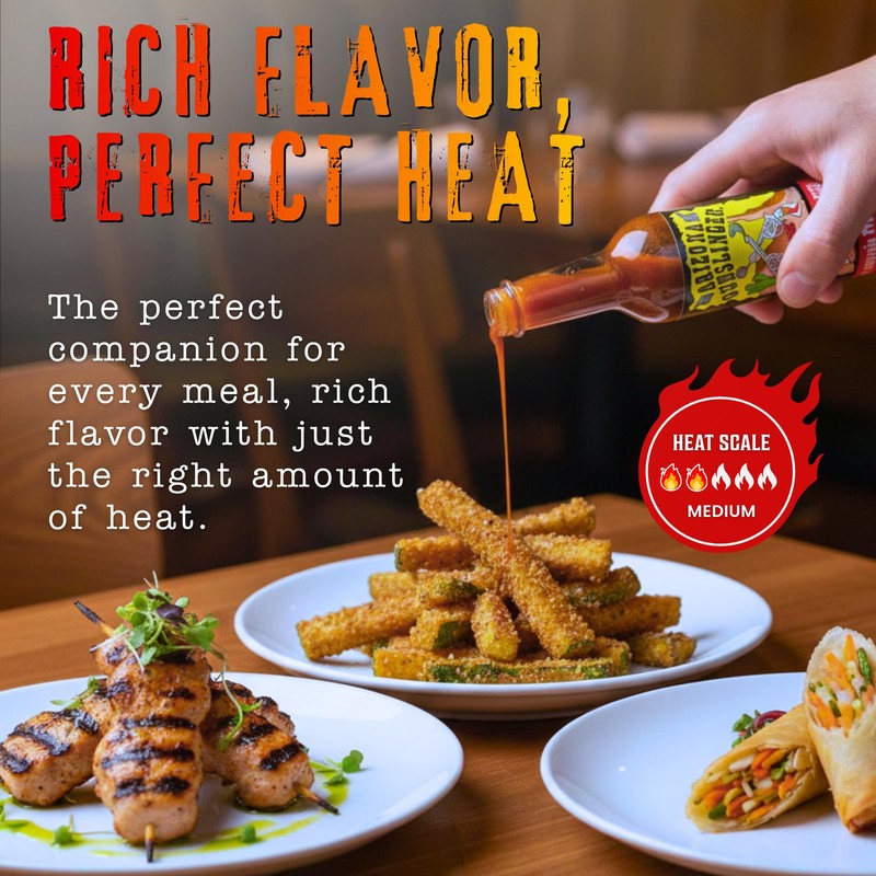 Arizona Gunslinger Red Jalapeño Pepper Sauce – Specialty 5 oz