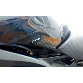 labelbike - 3D Resin Sticker for Motorcycle Tank Side Decorations and Protection Compatible with Yamaha FZ6