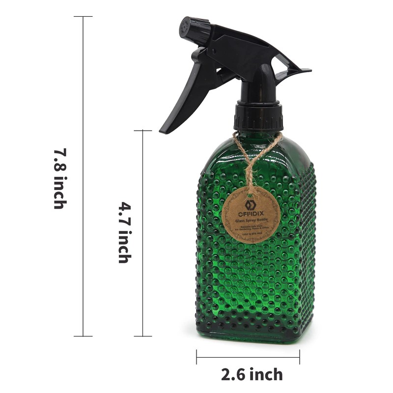 OFFIDIX Fine Mist Plant Mister,Handheld Pressure Glass Spray Bottles,Watering Can