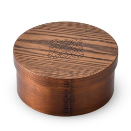 J-kitchens Cloisonne Container (Wooden Hitsu) Approx. 4 to 5 pieces, Φ8.3 x 3.7 inches (21 x 9.5 cm)