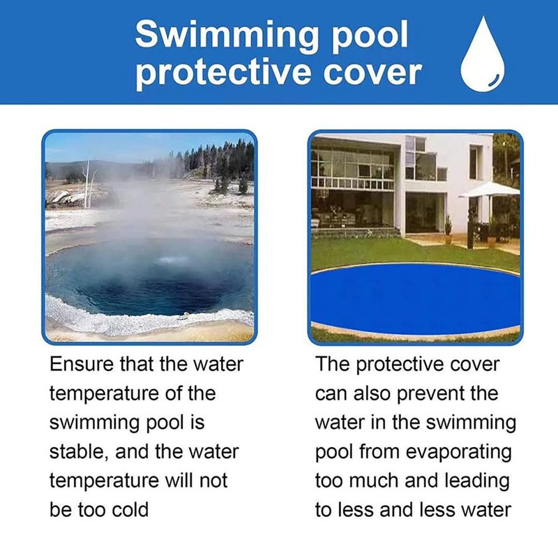 Solar Pool Cover Sunshade and Dustproof Pool Blanket Covers for