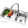 OUKENS Kitchen Sink Drain Strainer, Universal 3 inch Sink Plug