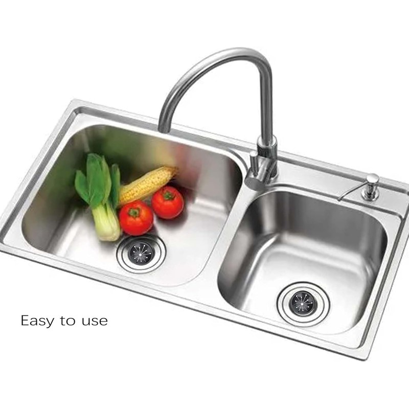 OUKENS Kitchen Sink Drain Strainer, Universal 3 inch Sink Plug
