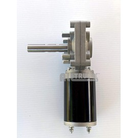 Dump Truck Trailer Tarp Motor with Chrome Cover 50:1 1.5 HP Slim Design Replacement Motor for Electric Tarp Systems