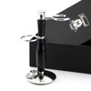 Shaving Set with 5 Edge Razor Real Badger Brush Dual