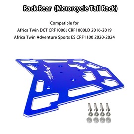 GYUKSIA Rear Rack Compatible with Africa Twin DCT CRF1000L CRF1000LD 2016-2019 & Africa Twin Adventure Sports ES CRF1100 2020-2024 (Blue)