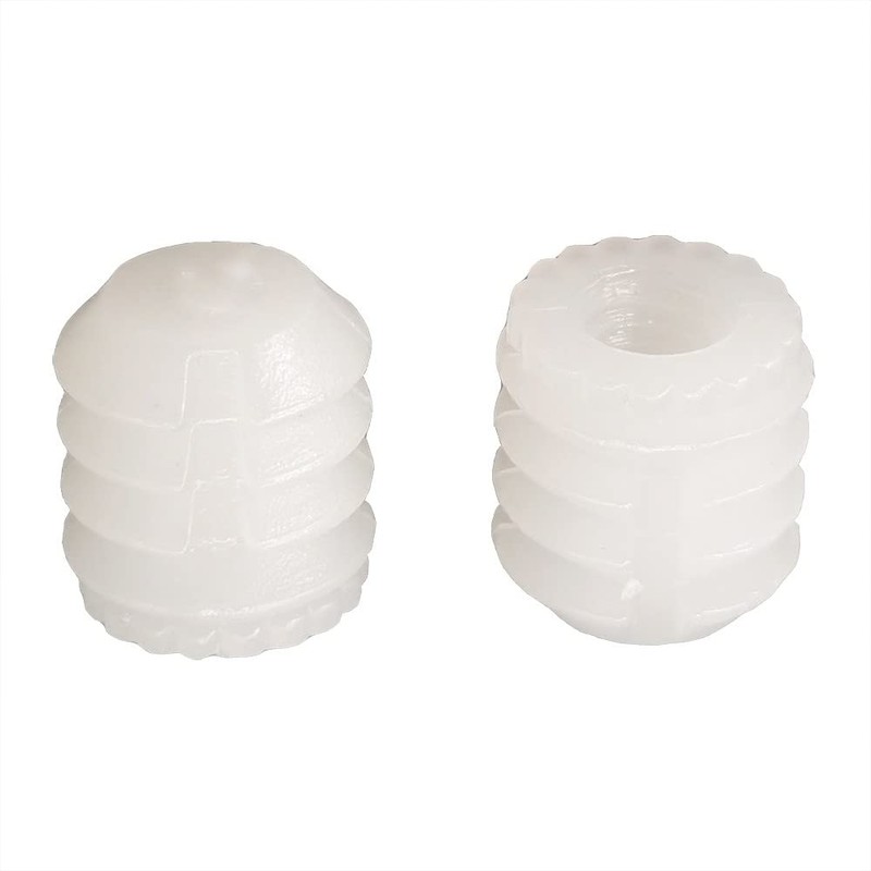 Alamic Plastic Dowel Plastic Hinge Dowel Inserts 0.34"x0.39" Cabinet Door
