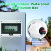 DEWIN Surface-Mounted Distribution Box, IP65 Waterproof, Outdoor Fuse Box, Surface-Mounted,