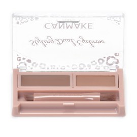 Canmake Styling Dual Eyebrow 02 Warm Brown Wax Base x Powder Base Fluffy 3D Eyebrow 1 Piece (x1)