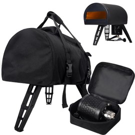 Waterproof Cover for Gozney Roccbox Pizza Oven with Separate Wood Burner Storage Pouch, Large Top Pocket for Gozney Pizza Oven Accessories, Portable and Easy Transporting (Cover Only)